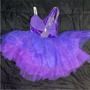 Purple Tulle Ballet Costume for Kids